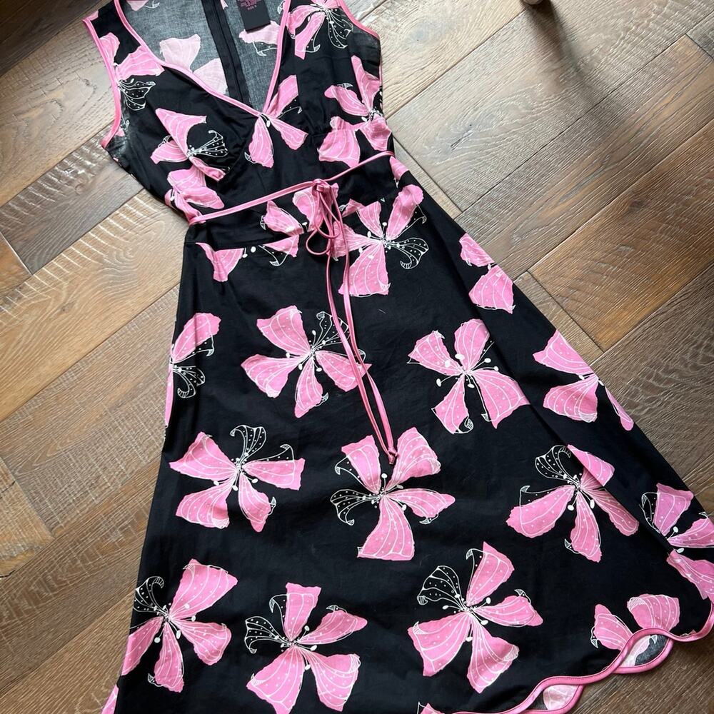 Vintage Y2K Speechless Black and Pink Flower Dress